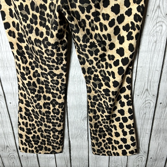 Zara basic animal print trouser pants size medium - Picture 8 of 9